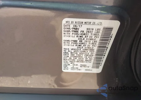 2017 Infiniti Qx70 from USA, damaged, VIN JN8CS1MW3HM415754